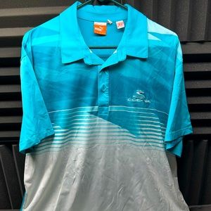 Puma Cobra Golf Polo Shirt XXL Dry Cell Rickie Fowler Blue / White